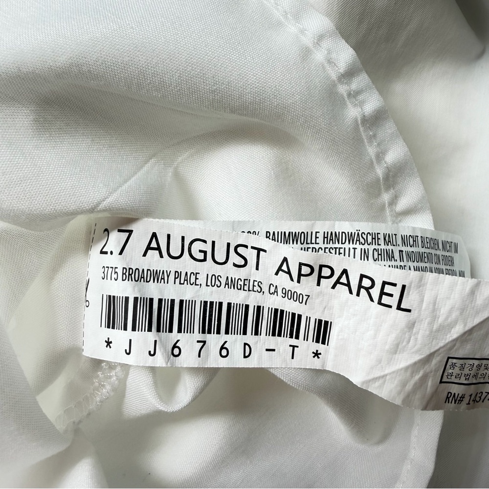 Tuckernuck Pomander Place Ella Classic Everyday Shirt Dress White Size XL - Picture 8 of 9